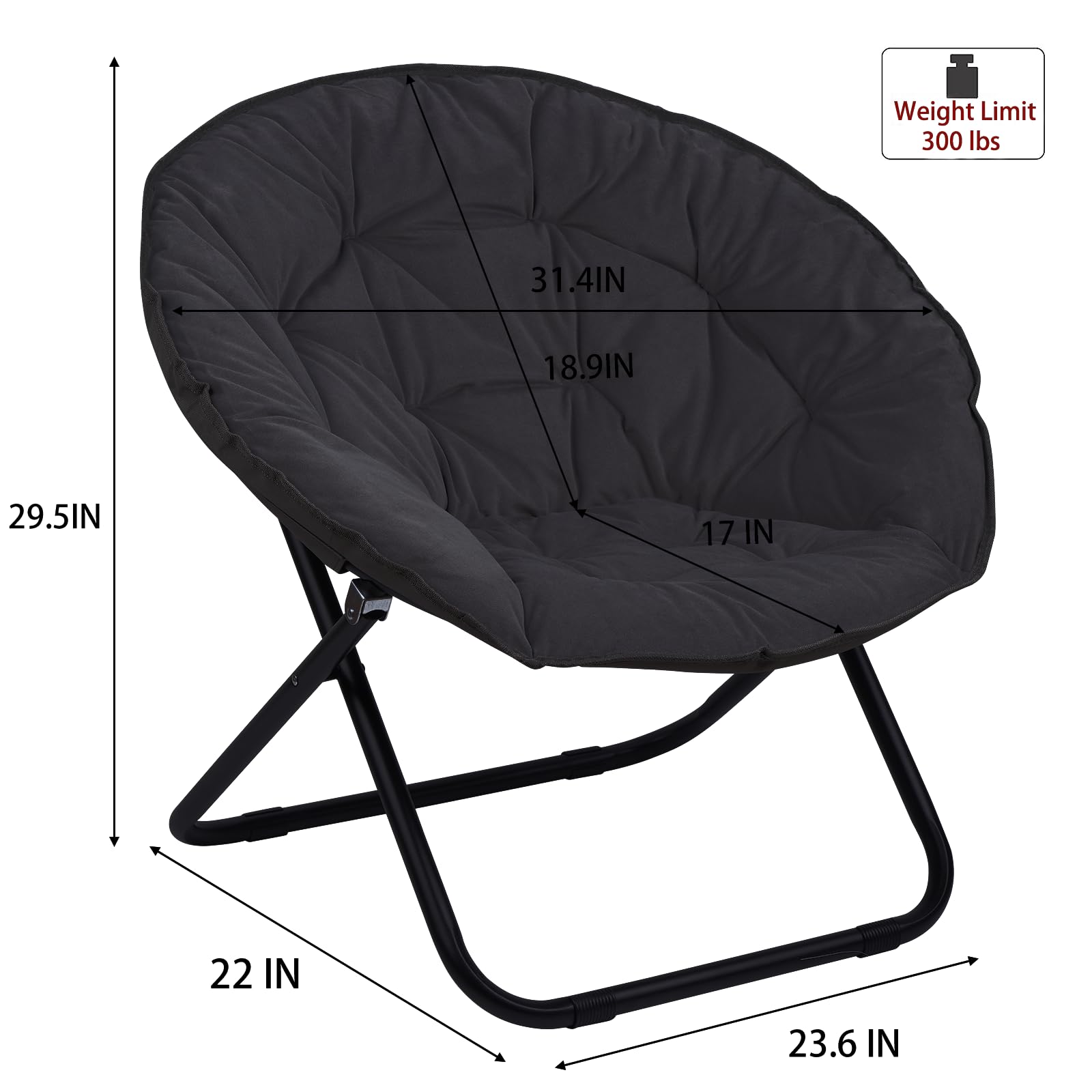 定価30万 送料込 コンランショップ FOLD COMPACT ARMCHAIR Amazon.com: Grezone Folding Faux Fur Saucer Chair,Portable Folding